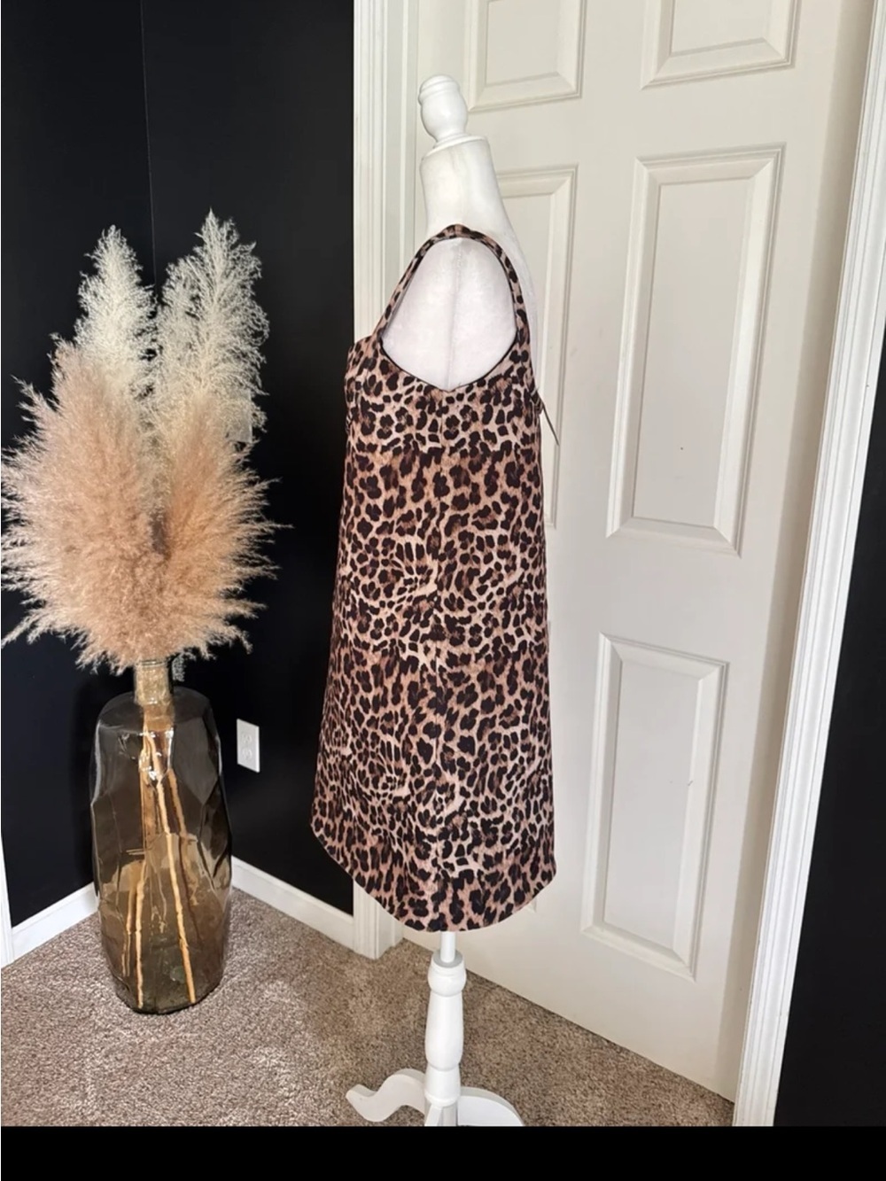 NWT Anthropologie Dhruv Kapoor Leopard Mini Dress size Medium - Picture 8 of 12